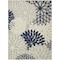 Homeroots 7 x 10 ft. Ivory & Navy Indoor & Outdoor Area Rug 384836 - alternate 1